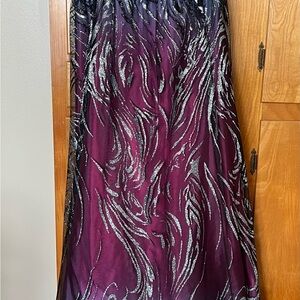 David's Bridal Purple Dress